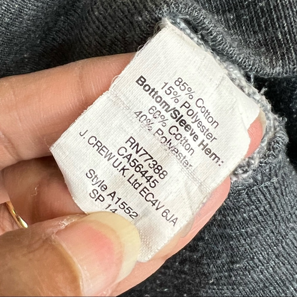 GUC Madewell Heather Grey Back Zip Sweatshirt - Picture 11 of 11